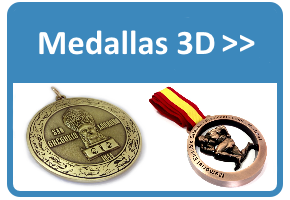 Medallas personalizadas con logo 3D.