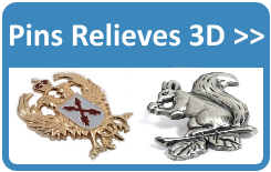 Fabricantes de pins 3D.