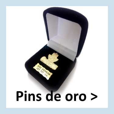 Pins de oro personalizados